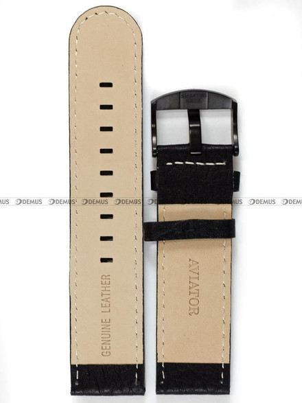 Pasek skórzany do zegarka Aviator Propeller - 24 mm