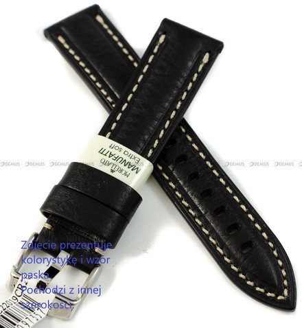Pasek skórzany do zegarka - Morellato Carra A01X6023E22019CR22 - 22 mm