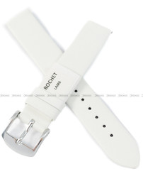 Pasek skórzany do zegarka - Rochet Trendy 6340502 - 16 mm - Biały