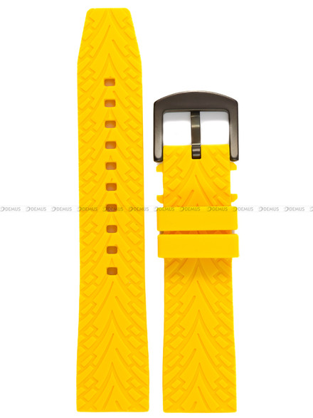 Żółty pasek silikonowy do zegarka Vostok Europe Expedition South Pole VR42-592C763 - 22 mm