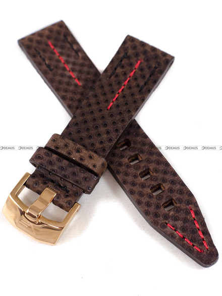 Pasek skórzany do zegarka Vostok Europe Engine NH72-571B648 - 22 mm