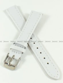 Pasek skórzany do zegarka - Toscana PST-14.7-S - 14 mm biały