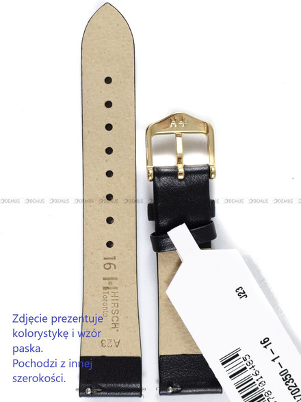 Pasek skórzany do zegarka - Hirsch Toronto 03702150-1-08 - 8 mm