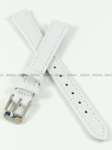 Pasek skórzany do zegarka - Toscana PST-12.7-S - 12 mm biały