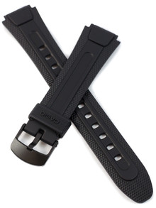 Pasek z tworzywa do zegarków Casio AW-81 - 18mm czarny