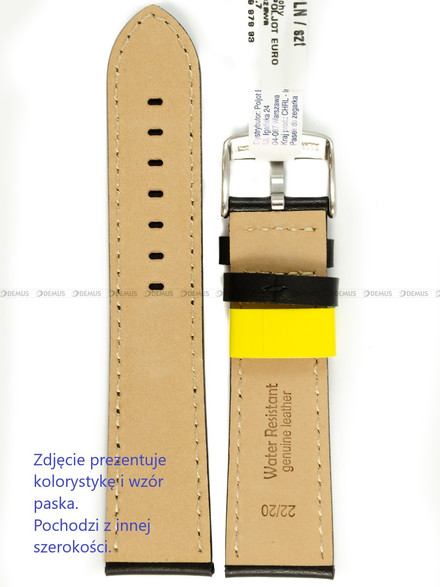 Wodoodporny Pasek do zegarka skórzany - Morellato A01X5976C03019CR24 - 24 mm