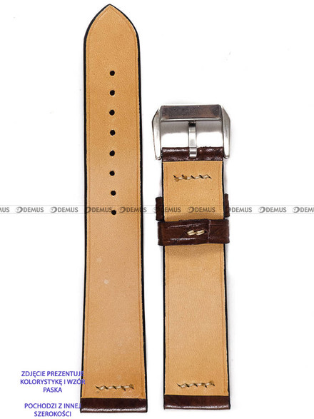 Pasek skórzany ręcznie robiony A. Kucharski Leather - Ecbatana - Tobacco/Camel - 22 mm