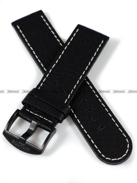 Pasek skórzany do zegarka Aviator Propeller - 24 mm