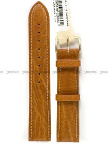 Pasek skórzany do zegarka - Hirsch Camelgrain 01009010-1-19 - 19 mm brązowy