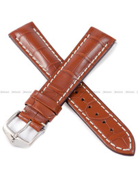 Pasek skórzany z aligatora do zegarka - Hirsch Capitano 04807079-2-24 - 24 mm