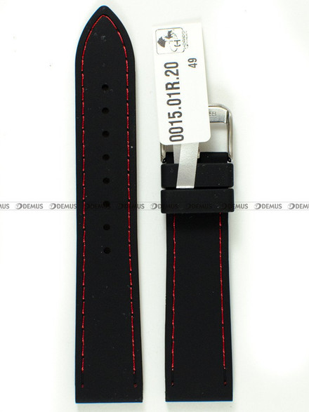 Pasek silikonowy do zegarka - Horido 0015.01R.20S - 20 mm