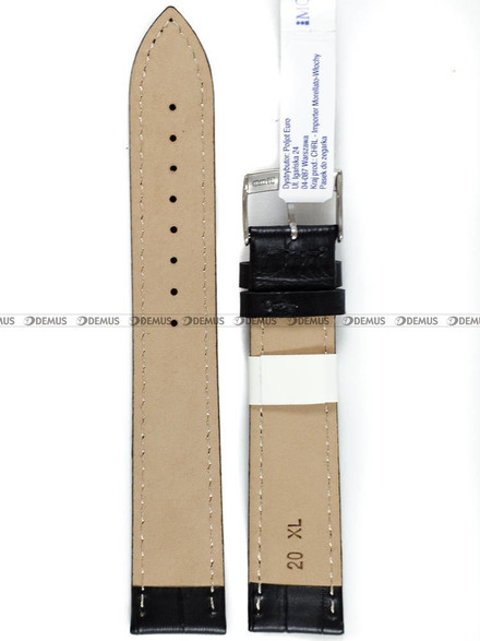 Pasek skórzany do zegarka - Morellato A01Y2269480019CR20 - 20 mm - XL