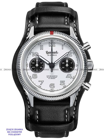 Pasek skórzany z podkładką do zegarka Hanhart 417 ES oraz PIONEER Preventor HD12 39 mm - 20 mm - L