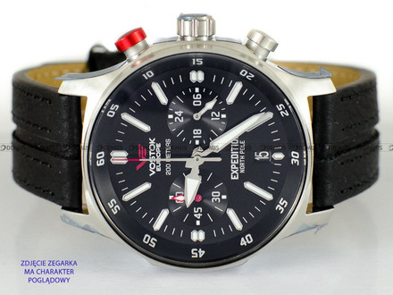 Pasek skórzany do zegarka Vostok Europe Expedition North Pole VK64-592A559 - 22 mm