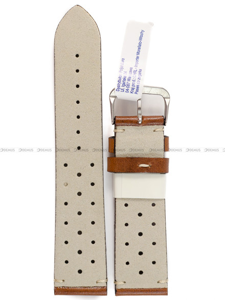 Pasek do zegarka skórzany - Morellato Brahms A01X5807B71041ST22 - 22 mm