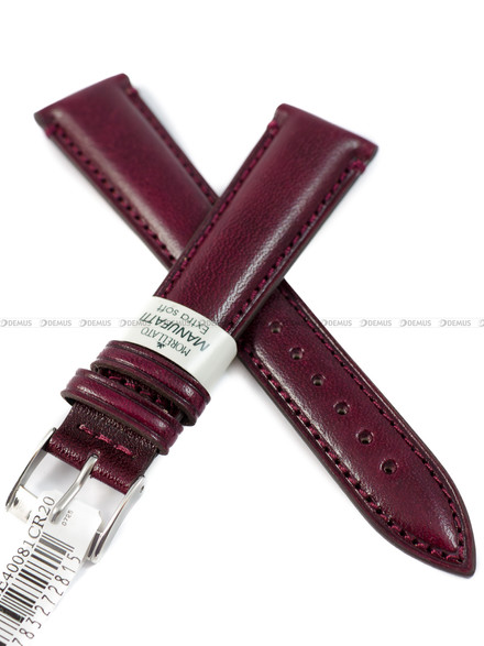 Pasek skórzany do zegarka - Morellato A01X6122E40081CR20 - 20 mm