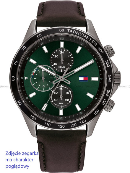 Pasek skórzany do zegarka Tommy Hilfiger 1792017 - 21 mm