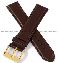 Pasek do zegarka skórzany Atlantic - PA ATL SKORA BRAZ GLADKI-P 22G - 22 mm