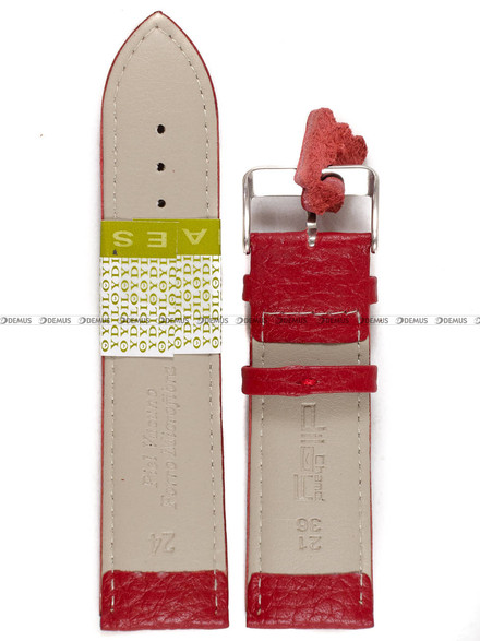 Pasek skórzany do zegarka - Diloy P206.24.6 - 24 mm