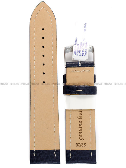 Pasek do zegarka skórzany - Morellato Kuga A01U3689A38061CR22 - 22 mm