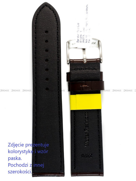 Wodoodporny Pasek skórzany do zegarka - Morellato A01X6081E32032CR20 - 20 mm