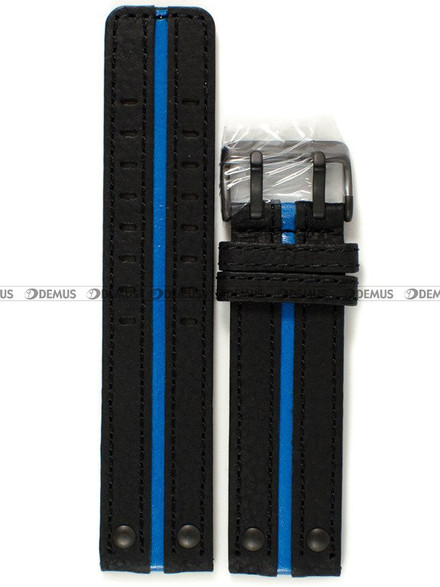 Pasek skórzany do zegarka Vostok Europe Expedition North Pole Blue - 24 mm