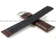 Pasek skórzany do zegarka - Hirsch Grand Duke 02528010-2-22 - 22 mm brązowy