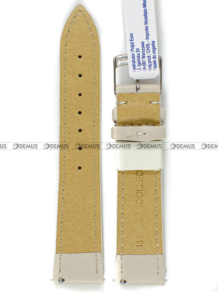 Pasek Green Collection do zegarka - Morellato A01D5050C47026CR18 - 18 mm beżowy