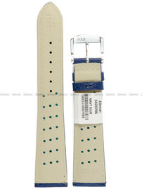 Pasek skórzany do zegarka - Rochet Buffalo 5020706 - 20 mm - Niebieski