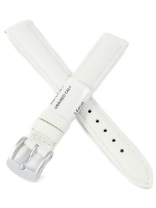 Pasek skórzany do zegarka - Rochet Boston 6020402 - 14 mm - Biały