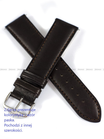 Pasek skórzany do zegarka - Hirsch Merino 01206010-2-18 - 18 mm