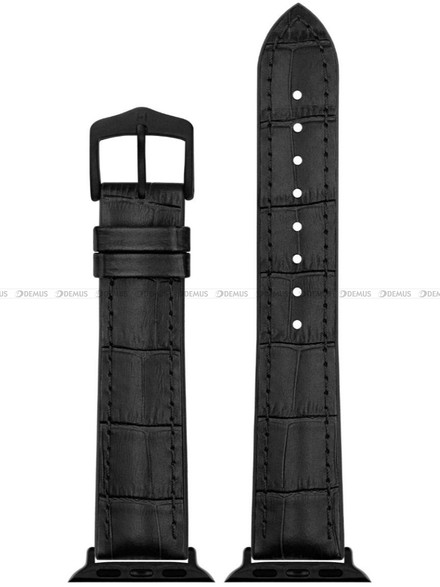 Pasek skórzano-kauczukowy z adapterem do Apple Watch - Hirsch Paul 0925028050AD-5-22 - 22 mm - Zestaw