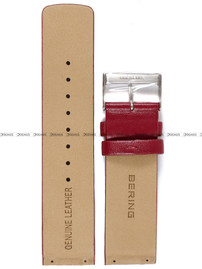 Pasek do zegarka Bering 10222-602 - 22 mm bordowy
