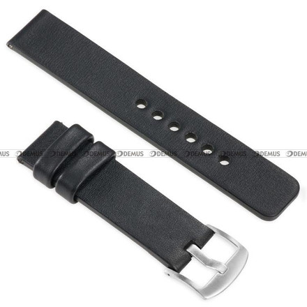 Pasek skórzany do zegarka lub smartwatcha - moVear WQU0S010000SLBM22BK - 22 mm