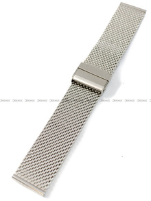 Bransoleta mesh do zegarka - Pacific MS-10-31-22MM - 22 mm - srebrna