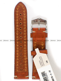 Pasek skórzany do zegarka - Hirsch Liberty 10900270-2-22 - 22 mm brązowy