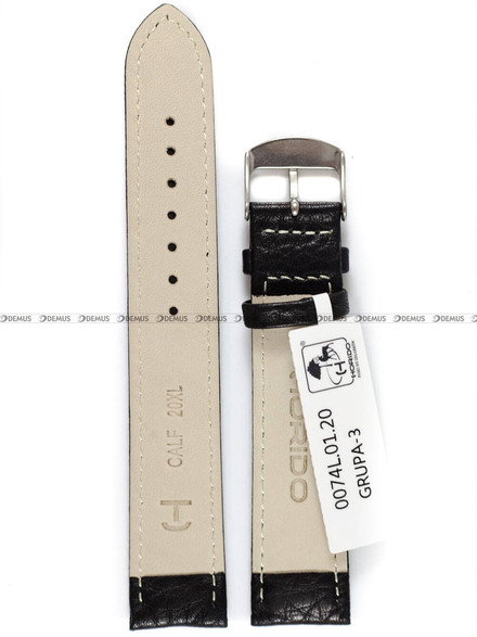 Pasek skórzany do zegarka - Horido 0074L.01.20S - 20 mm