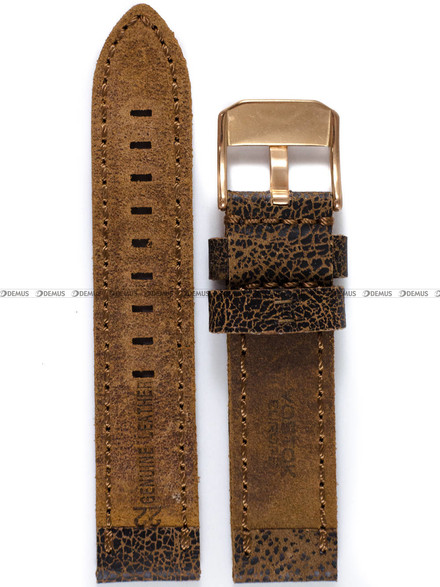 Pasek skórzany do zegarka Vostok Europe Almaz NH35A-320O507 - 22 mm
