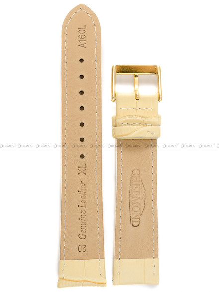 Pasek skórzany do zegarka - Chermond A160L.20.7-G-XL - 20 mm