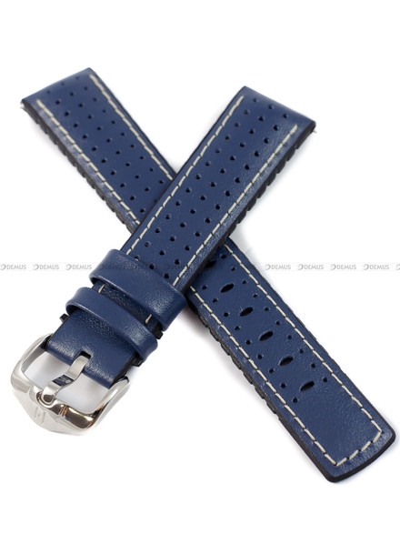 Pasek skórzano-kauczukowy do zegarka - Hirsch Tiger 0915075080-2-20 - 20 mm