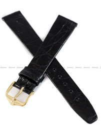 Pasek skórzany z krokodyla do zegarka - Hirsch Prestige Croco 02208050-1-17 - 17 mm 