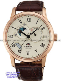 Pasek skórzany do zegarka Orient FET0T001W0 - UDEYDRC - 22 mm brązowy