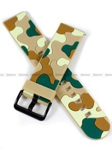 Pasek silikonowy do zegarka - Demus PGS1.22.2.3 - 22 mm