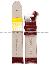 Pasek skórzany do zegarka - Diloy 402.22.8 - 22 mm