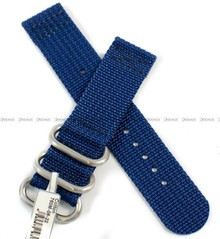 Pasek Bawełniany do zegarka - Fluco Cotton 760M-06-22 - 22 mm