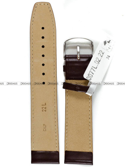 Pasek skórzany do zegarka - Horido 0077L.02.22S - 22 mm