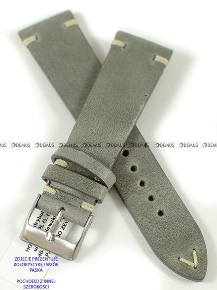 Pasek skórzany do zegarka - Horido 9450.07.24S - 24 mm - Zwężany