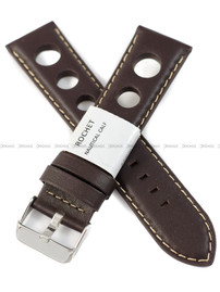 Pasek skórzany do zegarka - Rochet Cooper 5810803 - 22 mm - Brązowy