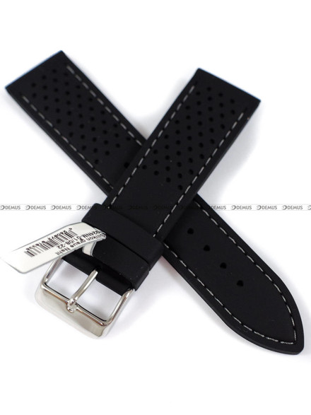 Pasek silikonowy do zegarka - Fluco 924NM-01/08-22 - 22 mm