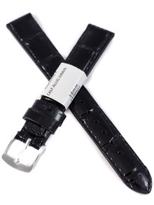 Pasek skórzany do zegarka - Rochet Yaounde 5190401 - 14 mm - Czarny